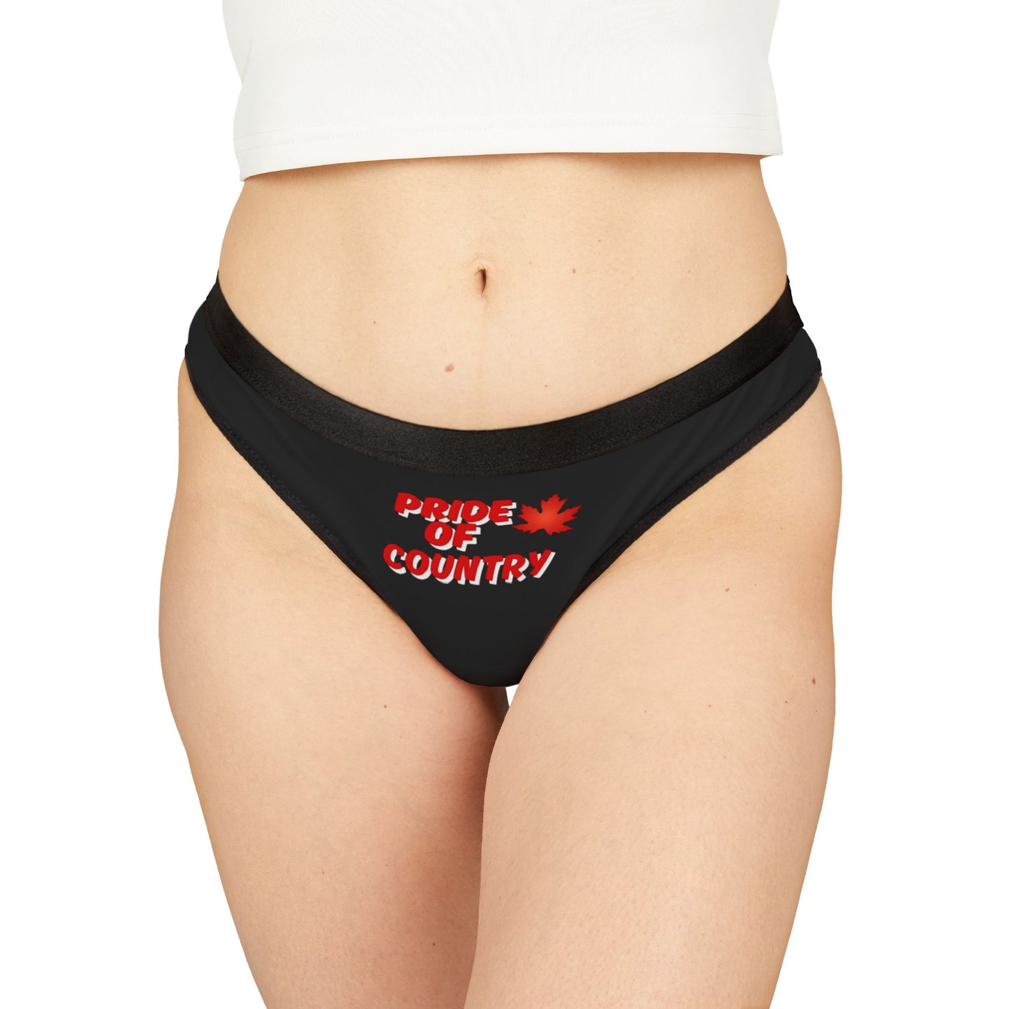Patriotic Women's Thongs - Celebrate with Pride, Comfortable Underwear, Perfect for Canada Day, Gifts, Everyday Wear