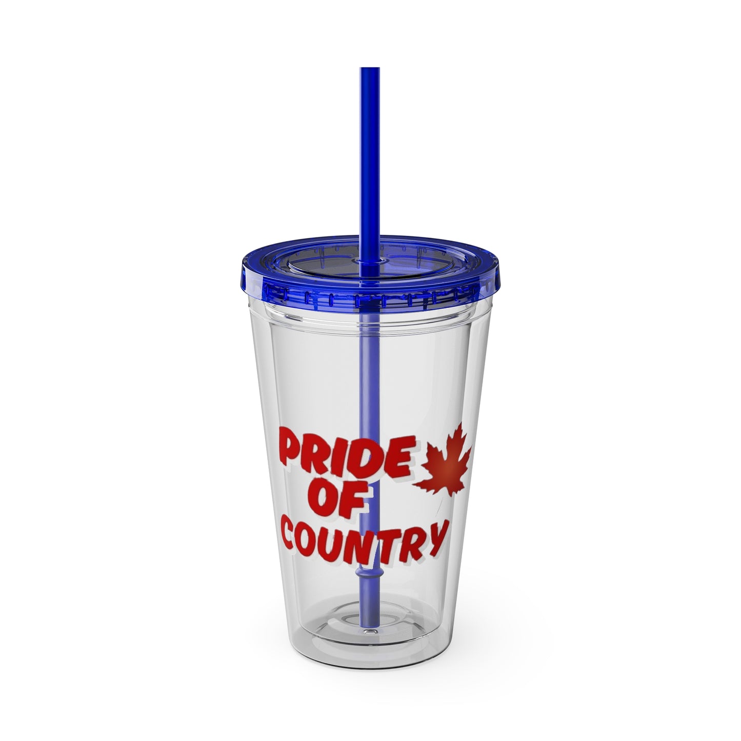Pride of Country Tumbler, Canadian Travel Mug, Summer Hydration Cup, Reusable Straw Cup, Patriotic Gift Idea, Outdoor Adventure Drinkware