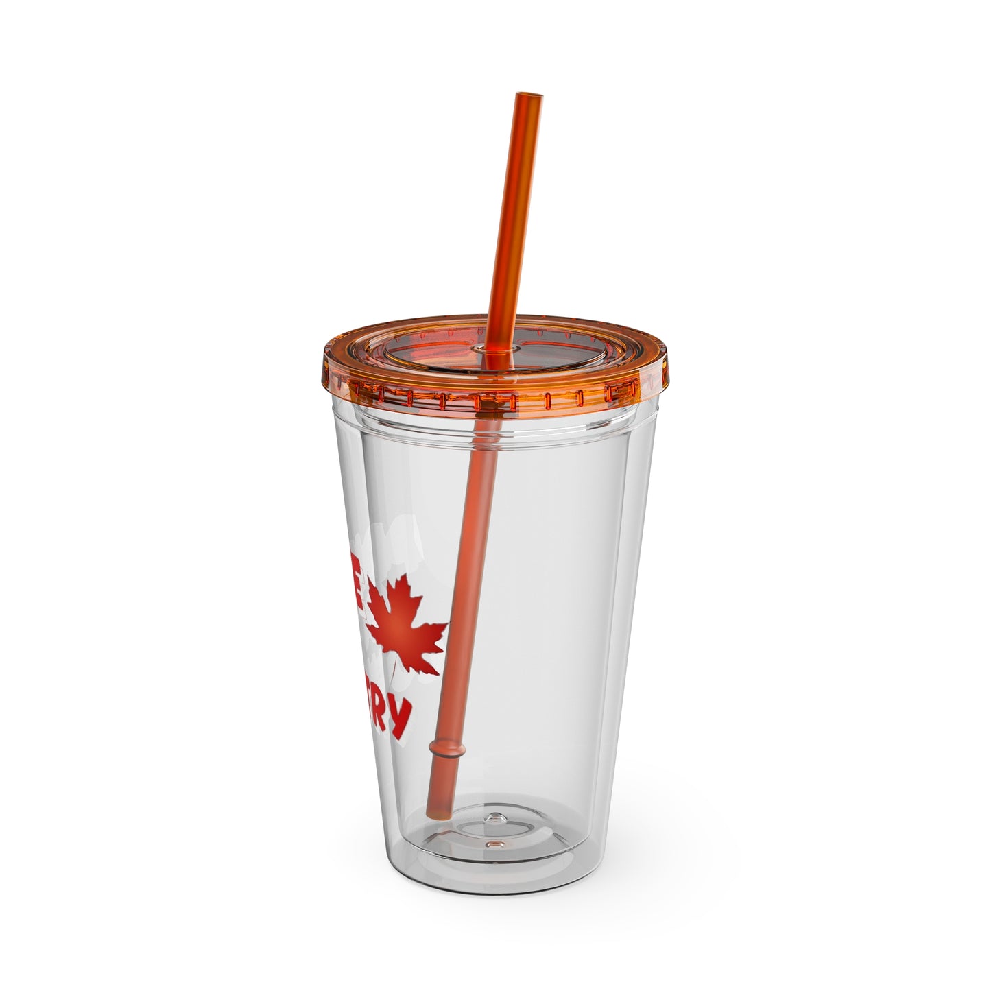 Pride of Country Tumbler, Canadian Travel Mug, Summer Hydration Cup, Reusable Straw Cup, Patriotic Gift Idea, Outdoor Adventure Drinkware