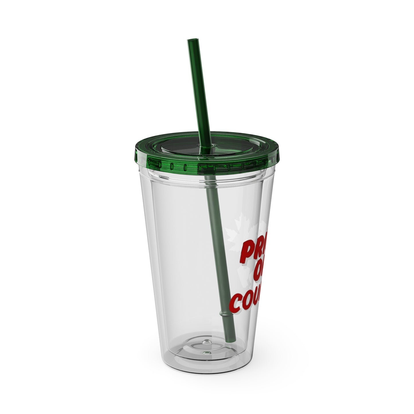 Pride of Country Tumbler, Canadian Travel Mug, Summer Hydration Cup, Reusable Straw Cup, Patriotic Gift Idea, Outdoor Adventure Drinkware