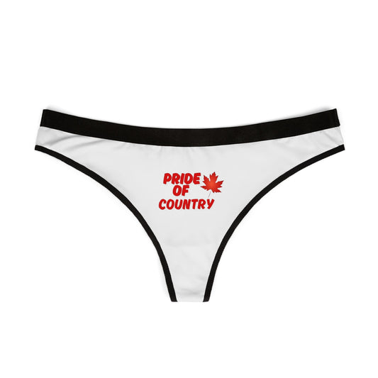 Pride of Country Thongs | Women's Underwear, LGBTQ Pride Apparel, Comfortable Panties, Unique Gift for Pride Month, Halloween Panties