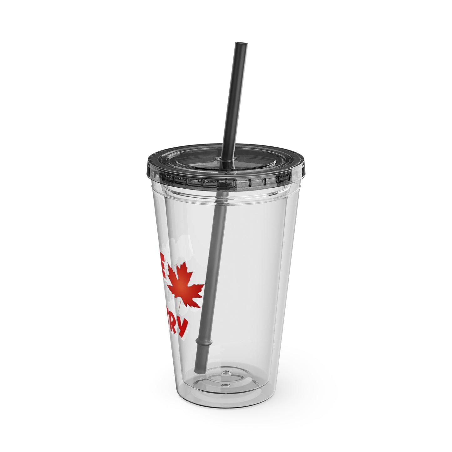Pride of Country Tumbler, Canadian Travel Mug, Summer Hydration Cup, Reusable Straw Cup, Patriotic Gift Idea, Outdoor Adventure Drinkware