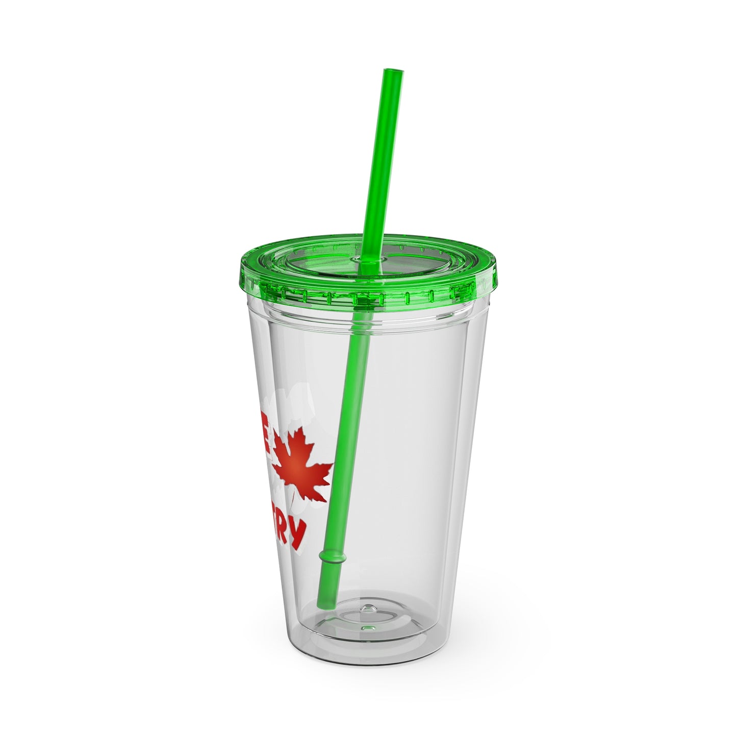 Pride of Country Tumbler, Canadian Travel Mug, Summer Hydration Cup, Reusable Straw Cup, Patriotic Gift Idea, Outdoor Adventure Drinkware