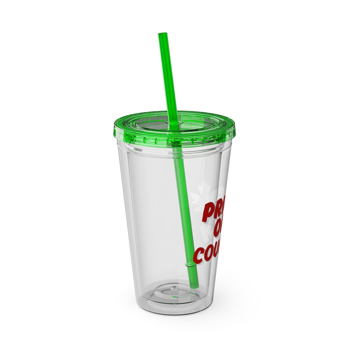 Pride of Country Tumbler, Canadian Travel Mug, Summer Hydration Cup, Reusable Straw Cup, Patriotic Gift Idea, Outdoor Adventure Drinkware
