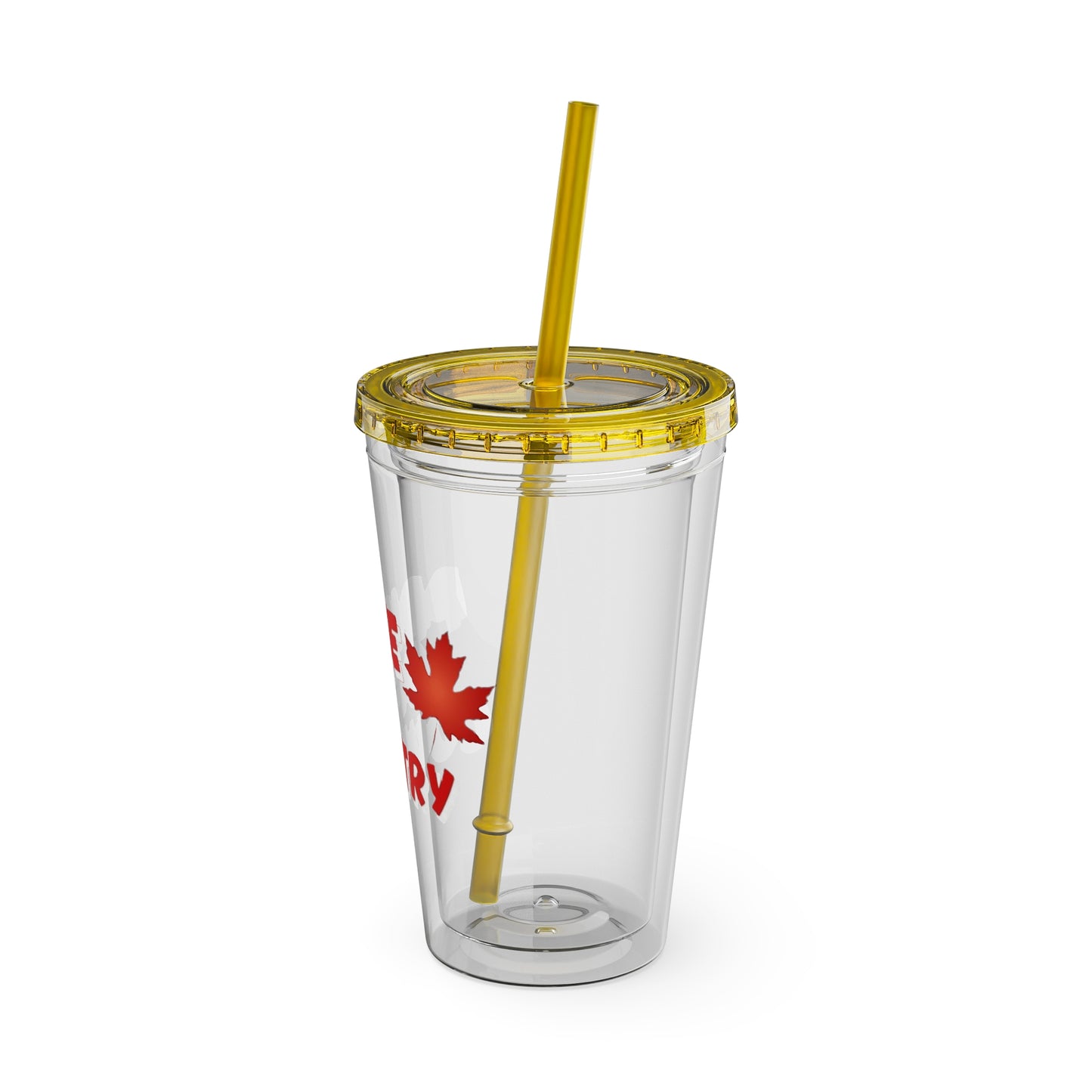Pride of Country Tumbler, Canadian Travel Mug, Summer Hydration Cup, Reusable Straw Cup, Patriotic Gift Idea, Outdoor Adventure Drinkware