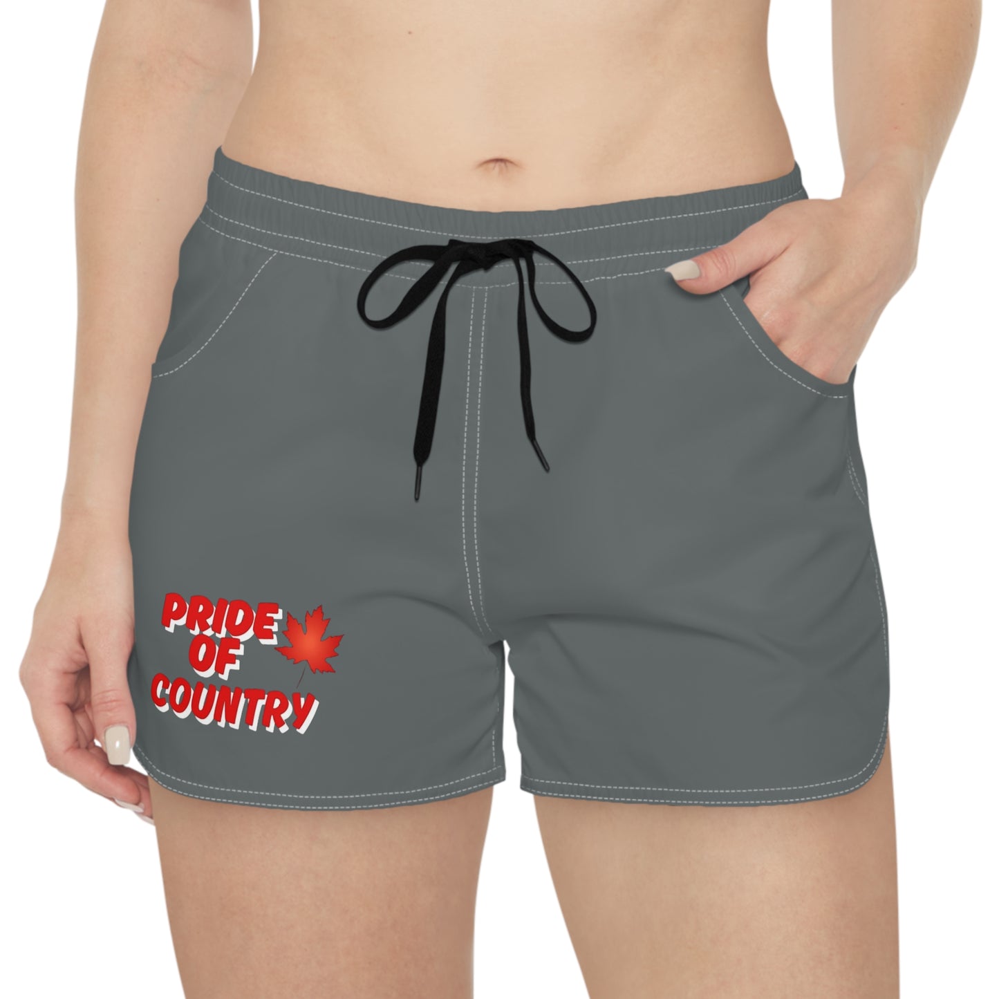 Women’s Pride Casual Shorts, Summer Activewear, Outdoor Shorts, Independence Day Celebration, Gifts for Canadian Patriots