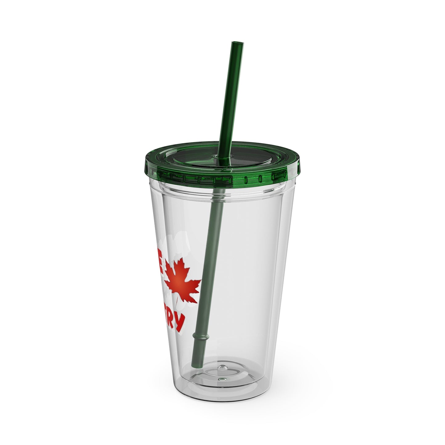 Pride of Country Tumbler, Canadian Travel Mug, Summer Hydration Cup, Reusable Straw Cup, Patriotic Gift Idea, Outdoor Adventure Drinkware