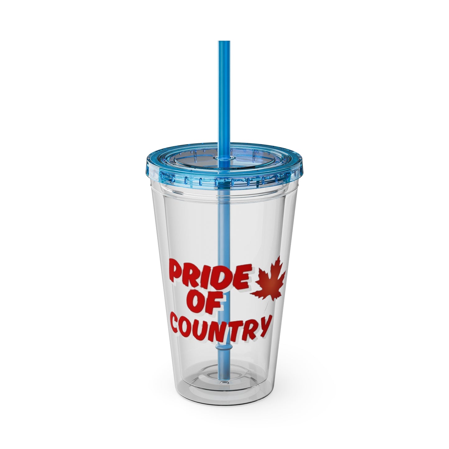 Pride of Country Tumbler, Canadian Travel Mug, Summer Hydration Cup, Reusable Straw Cup, Patriotic Gift Idea, Outdoor Adventure Drinkware