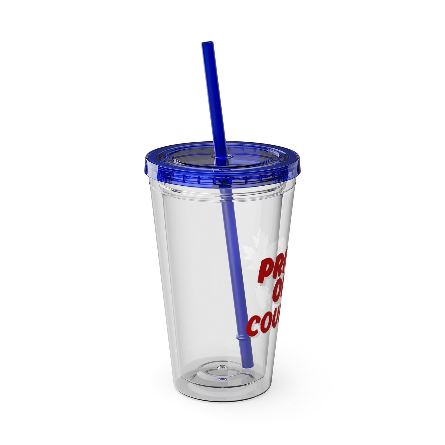 Pride of Country Tumbler, Canadian Travel Mug, Summer Hydration Cup, Reusable Straw Cup, Patriotic Gift Idea, Outdoor Adventure Drinkware