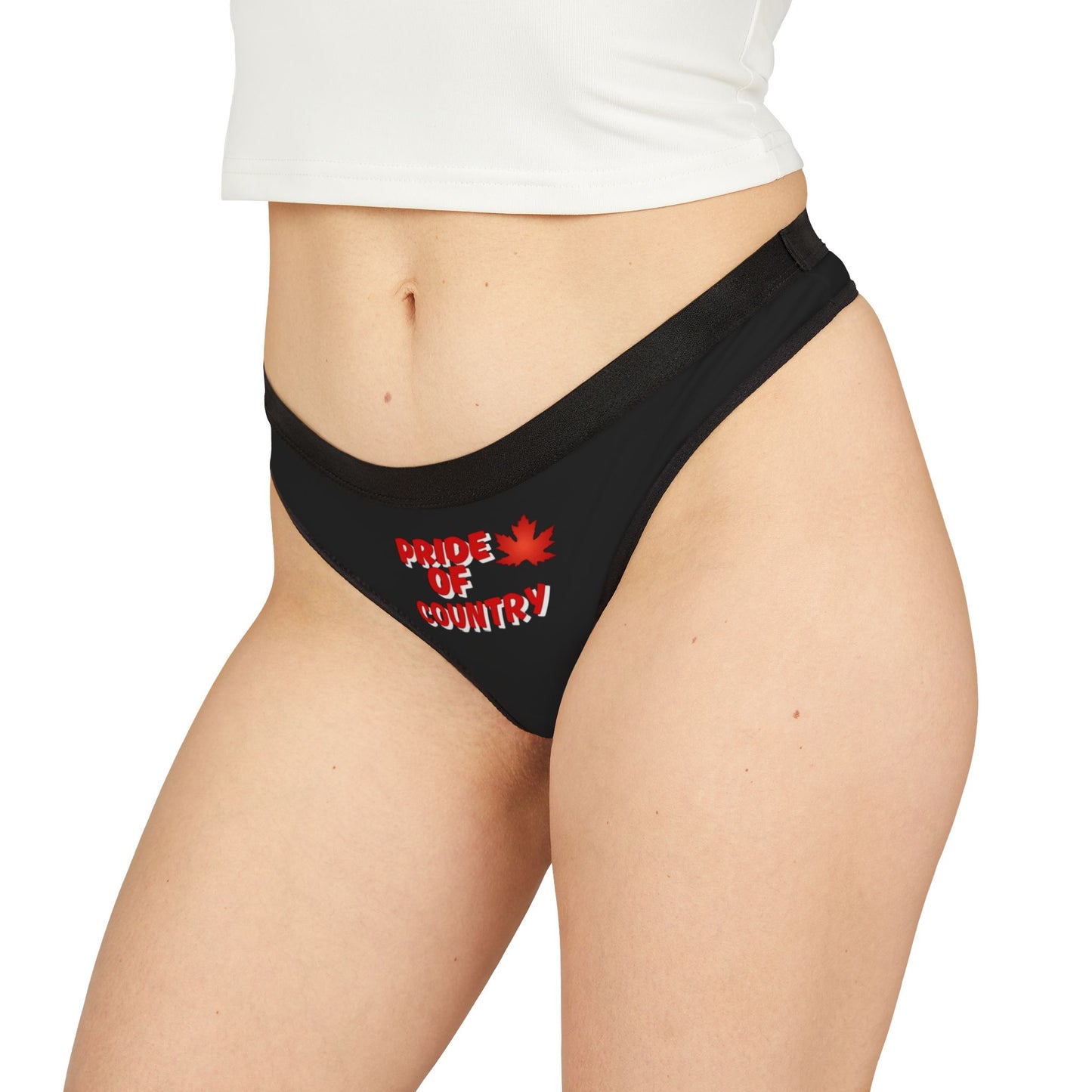 Patriotic Women's Thongs - Celebrate with Pride, Comfortable Underwear, Perfect for Canada Day, Gifts, Everyday Wear