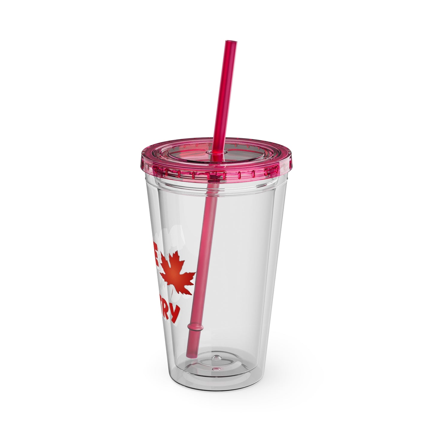Pride of Country Tumbler, Canadian Travel Mug, Summer Hydration Cup, Reusable Straw Cup, Patriotic Gift Idea, Outdoor Adventure Drinkware